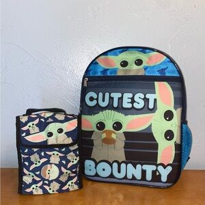 Star Wars Mandalorian Grogu Backpack and Lunch Bag